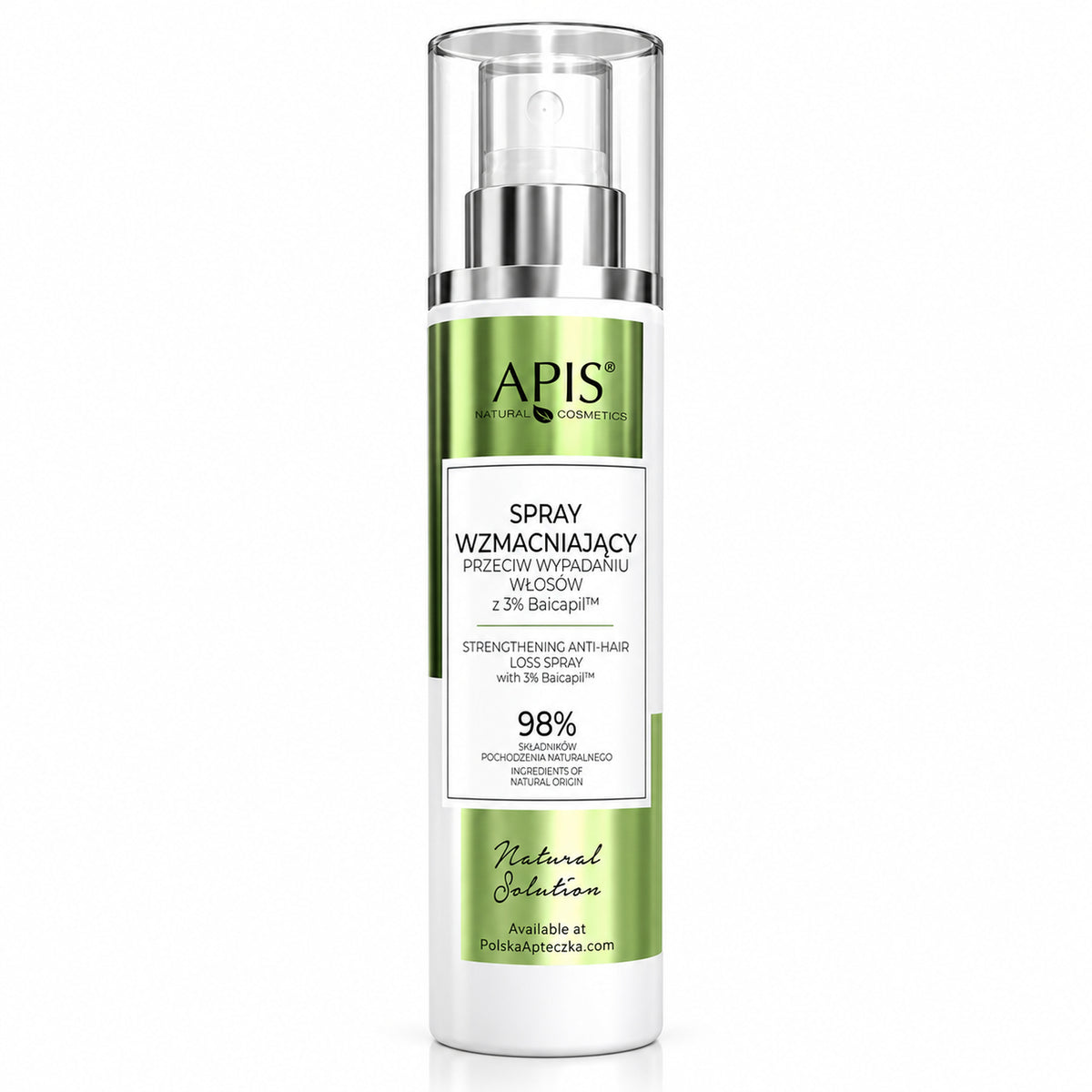 Natural Solution Strengthening Scalp & Hair Spray, 150 ml – APIS / Natural Solution Spray wzmacniający do skóry głowy i włosów, 150 ml – APIS