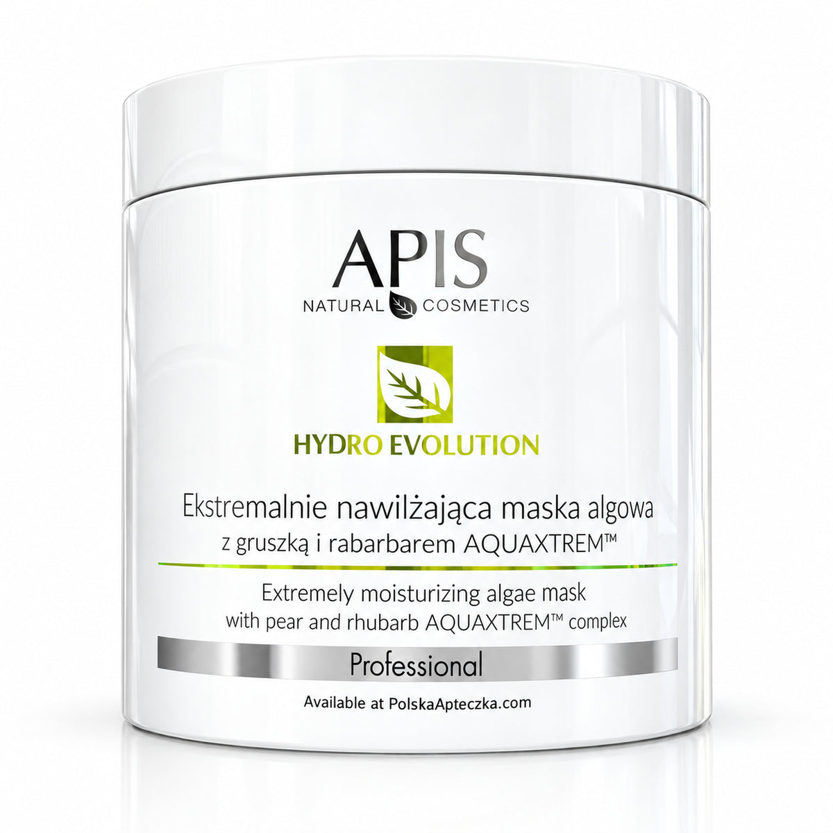 Hydro Evolution Pear & Rhubarb Hydrating Algae Mask, 200 g – APIS / Hydro Evolution Nawilżająca maska algowa z gruszką i rabarbarem, 200 g – APIS