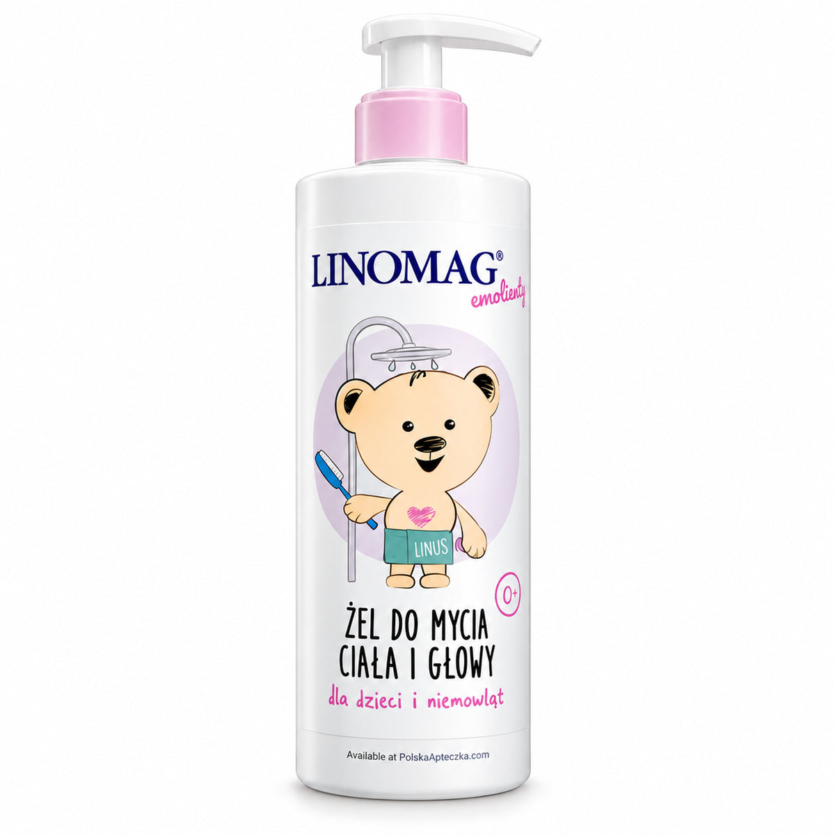 Linomag Baby Body & Hair Wash 400 ml - Ziołolek – product on a white background