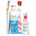 Nail Therapy Total Action 8-in-1 Nail Conditioner, 12 ml – Eveline on white / Total action skoncentrowana odżywka do paznokci 8w1 na białym tle