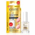 Nail Therapy Total Action 8-in-1 Golden Shine Conditioner, 12 ml – Eveline on white / Nail Therapy 8w1 odżywka do paznokci ze złocistym połyskiem na białym tle