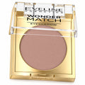 Wonder Match Mono Eyeshadow – 02 Neutral Nude by Eveline on white / pojedynczy cień do powiek 02 Neutral Nude Eveline na białym tle