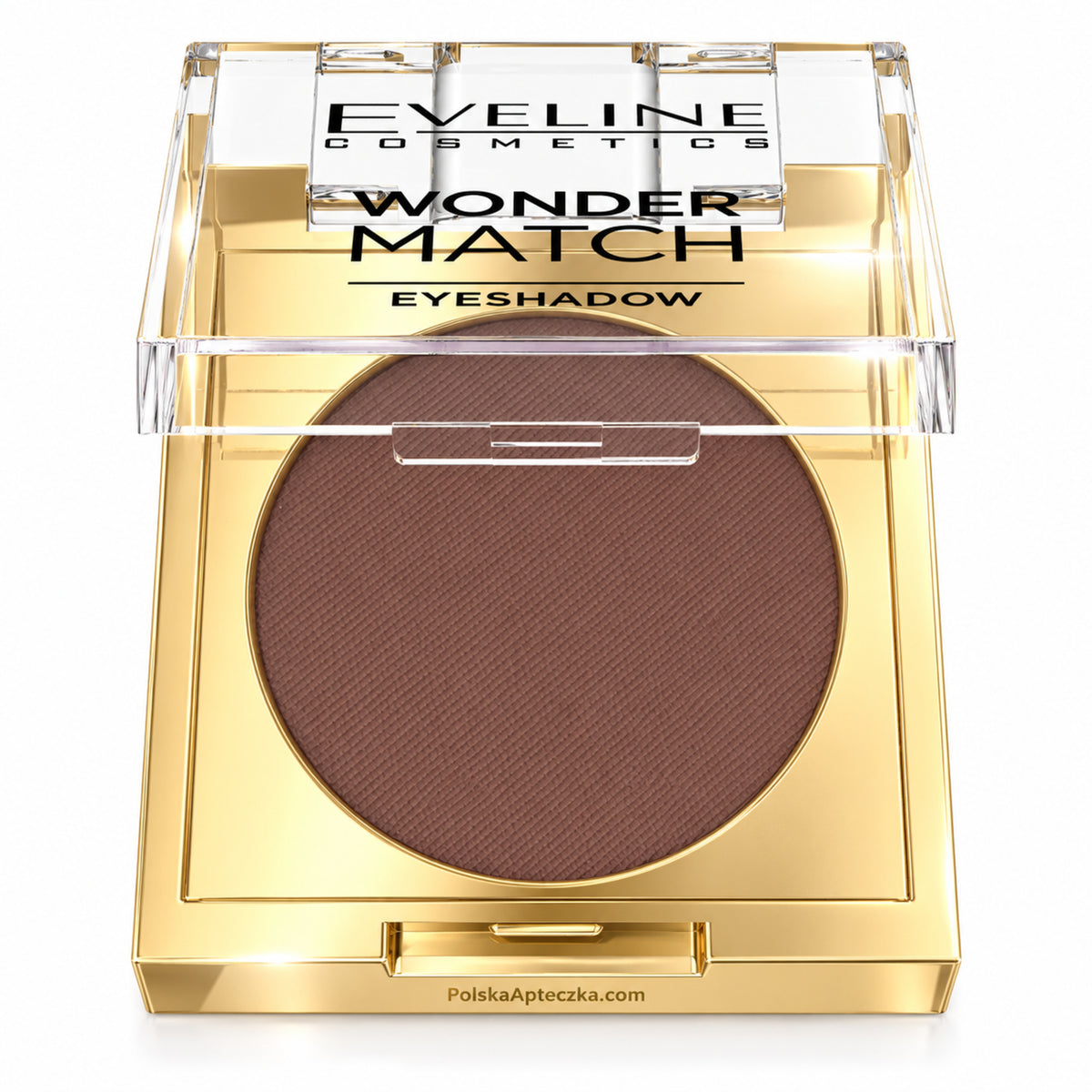 Wonder Match Mono Eyeshadow – 04 Brown by Eveline on white / pojedynczy cień do powiek 04 Brown Eveline na białym tle