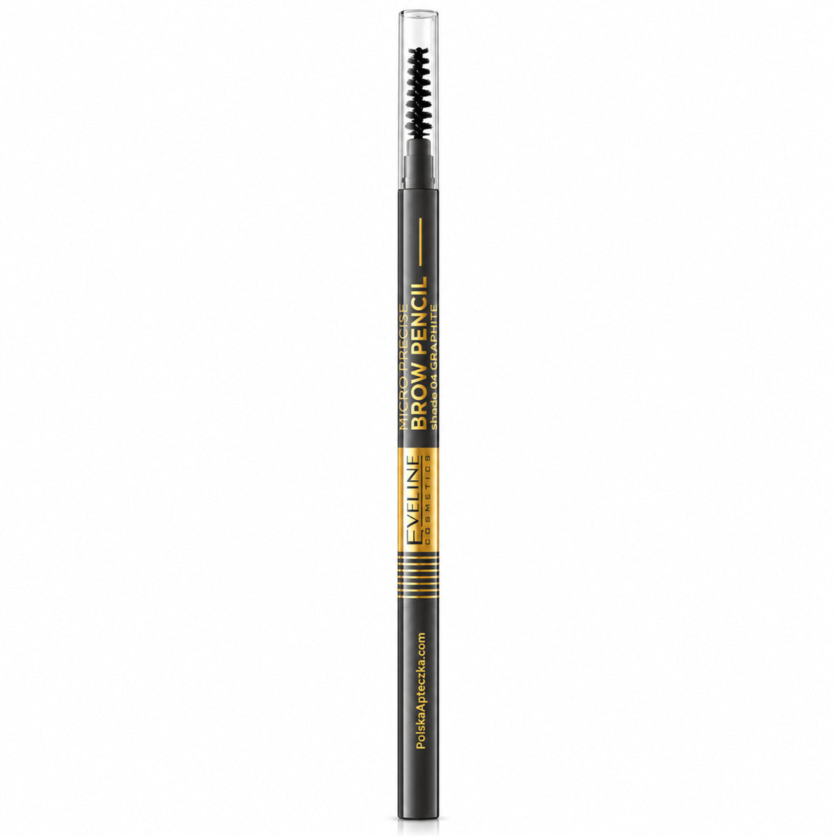 Micro Precise eyebrow pencil 04 Graphite by Eveline on white / kredka do brwi 04 Graphite – grafit na białym tle