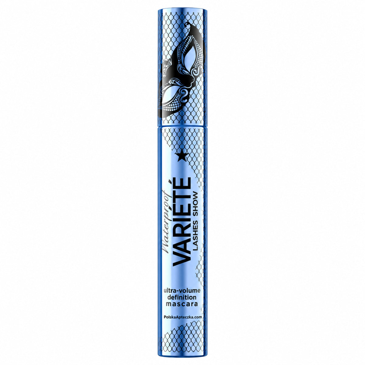 Variété Lashes Show Waterproof Mascara – Black 10 ml by Eveline on white / Variété Lashes Show Waterproof – wodoodporny tusz do rzęs, czarny 10 ml na białym tle
