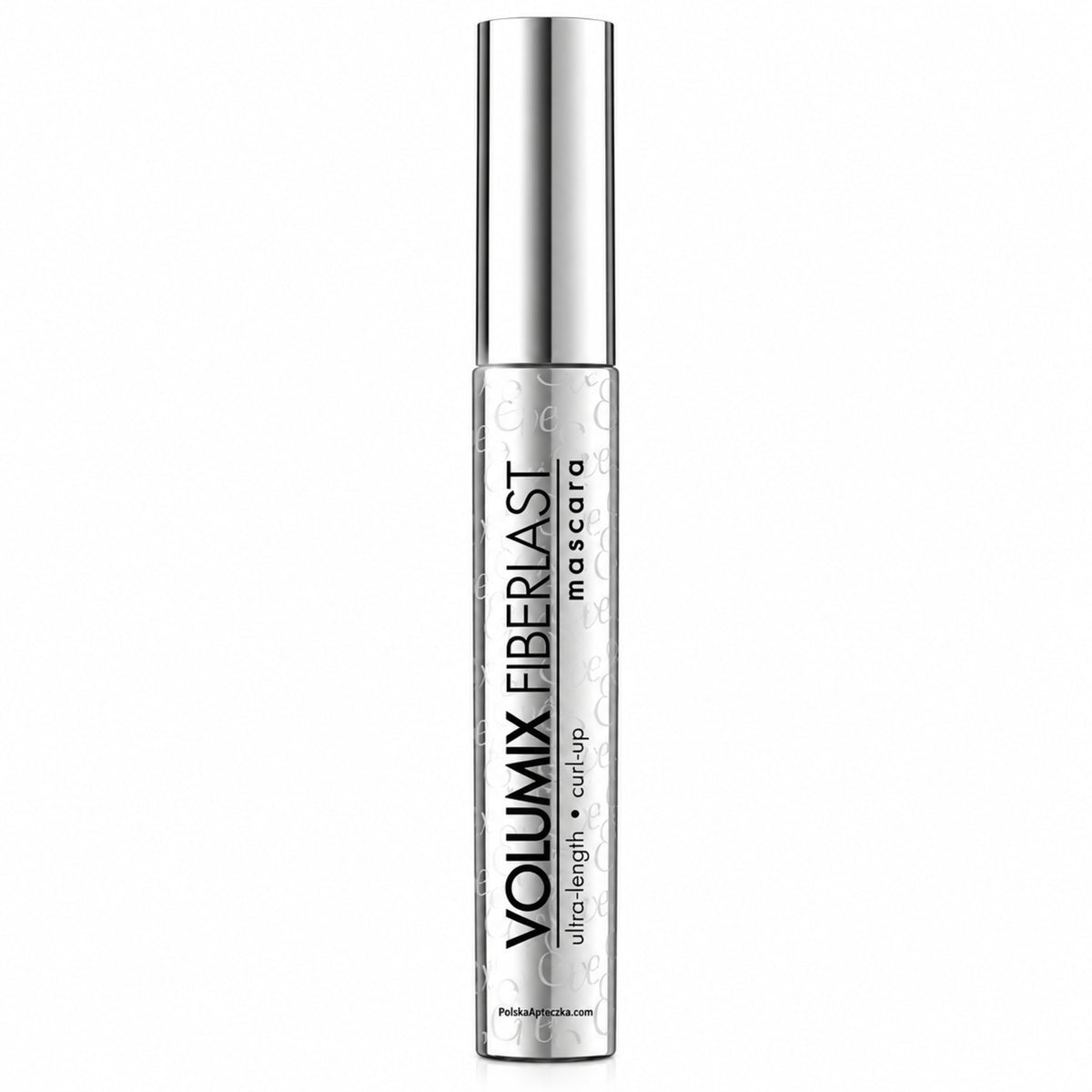 Volumix Fiberlast Length & Curl Mascara – Black 9 ml by Eveline on white / Volumix Fiberlast – tusz wydłużająco-podkręcający, czarny 9 ml na białym tle