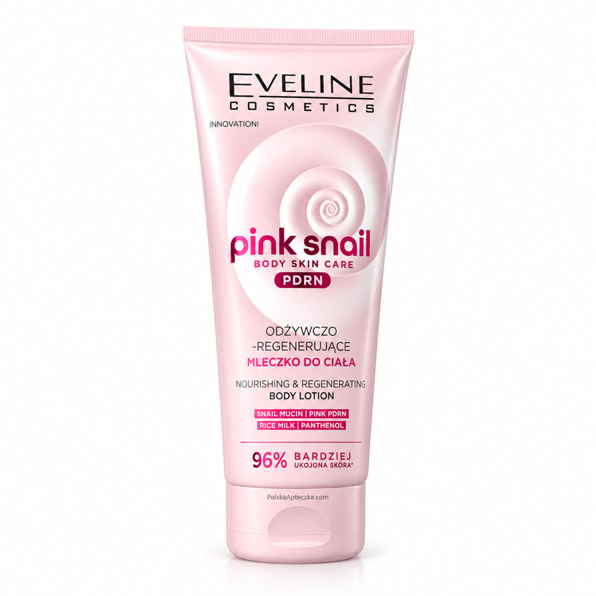 Pink Snail Nourishing and Regenerating Body Lotion, 200 ml – Eveline on white / Pink Snail odżywczo-regenerujące mleczko do ciała na białym tle