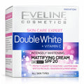 Skin Care Expert Double White Mattifying Cream SPF 20, 50 ml – Eveline on white / Skin Care Expert Double White krem matujący SPF 20 na białym tle