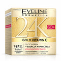 24K Gold Vitamin C 60+ Cream + Tightening Essence, 50 ml – Eveline on white / Złoty krem + esencja napinająca 60+ na białym tle