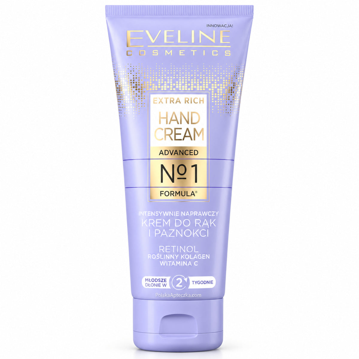 Extra Rich No.1 Intensively Repairing Hand and Nail Cream, 75 ml – Eveline on white / Extra Rich No.1 intensywnie naprawczy krem do rąk i paznokci na białym tle