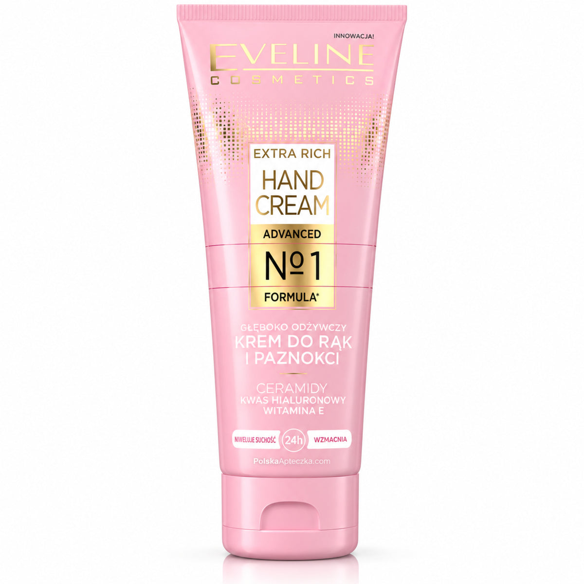 Extra Rich No.1 Deeply Nourishing Hand and Nail Cream, 75 ml – Eveline on white / Extra Rich No.1 głęboko odżywczy krem do rąk i paznokci na białym tle