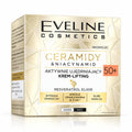 Ceramides & Niacinamide 50+ Firming Lifting Cream, 50 ml – Eveline on white / Aktywnie ujędrniający krem-lifting 50+ na białym tle