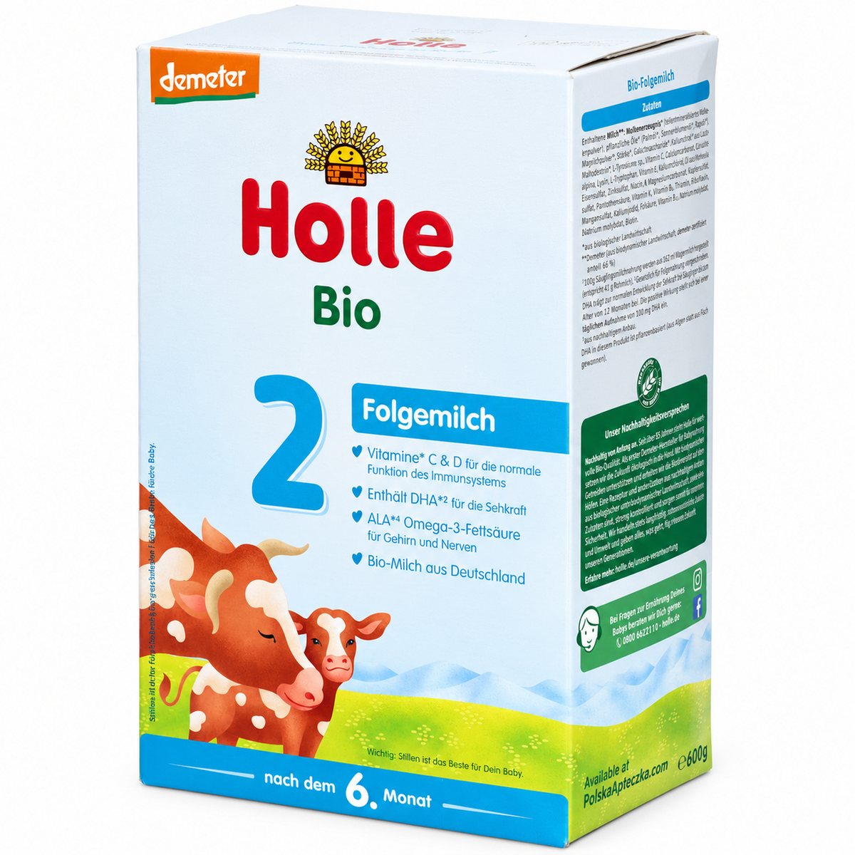 Holle Bio Stage 2 organic follow-on formula 600 g