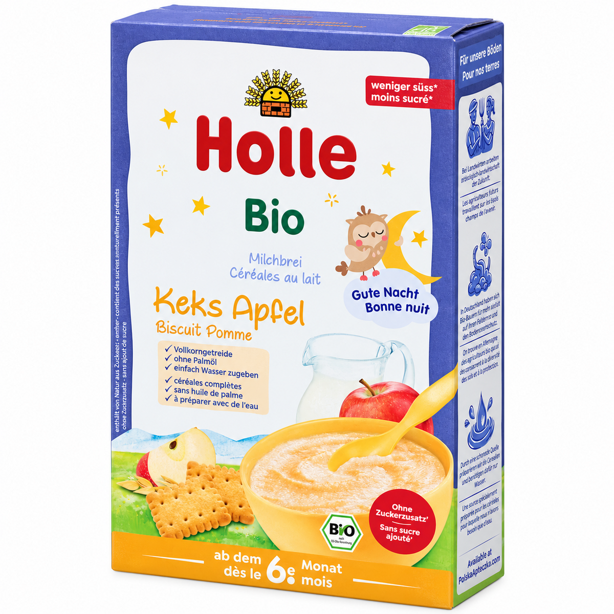 Holle Bio milk cereal with apple 250 g