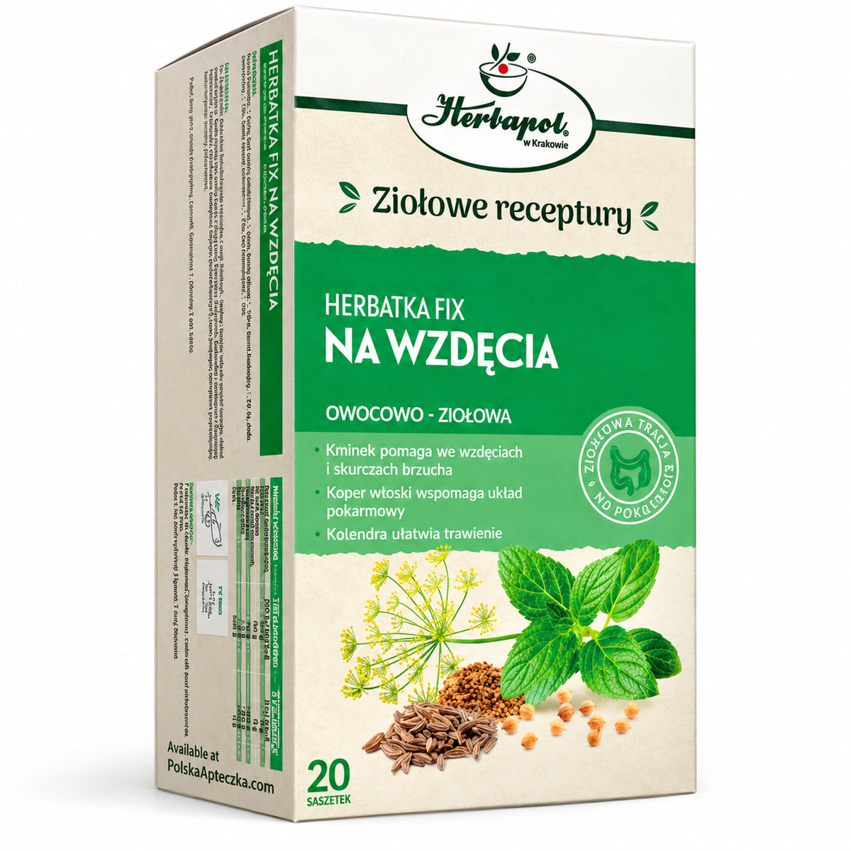 Bloating Comfort Herbal Tea – 20 Tea Bags – Herbapol Krakow – premium hero image