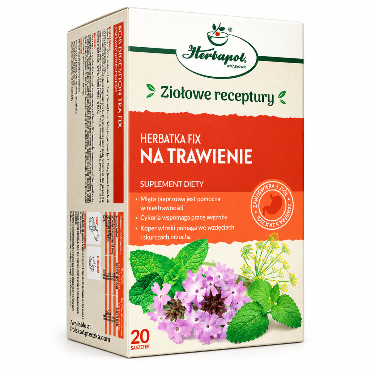 Digestive Support Herbal Tea – 20 Tea Bags – Herbapol Krakow – premium hero image