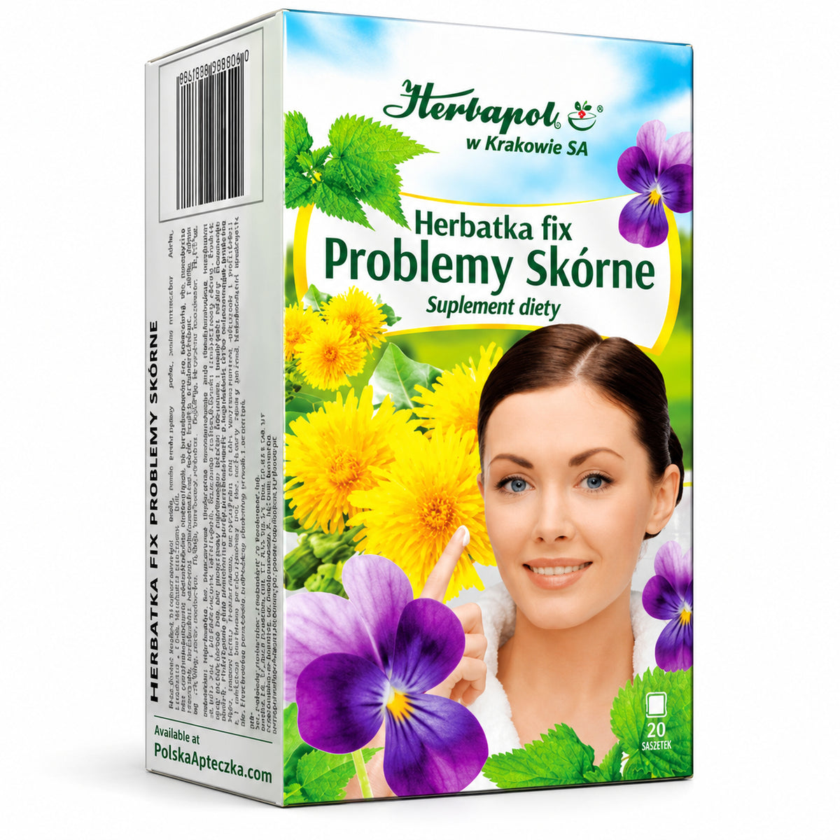 Skin Support Herbal Tea – 20 Tea Bags – Herbapol Krakow – premium hero image
