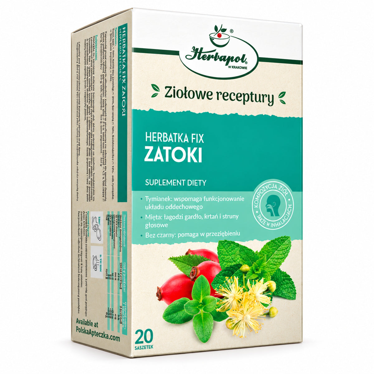 Sinus Comfort Herbal Tea – 20 Tea Bags – Herbapol Krakow – premium hero image