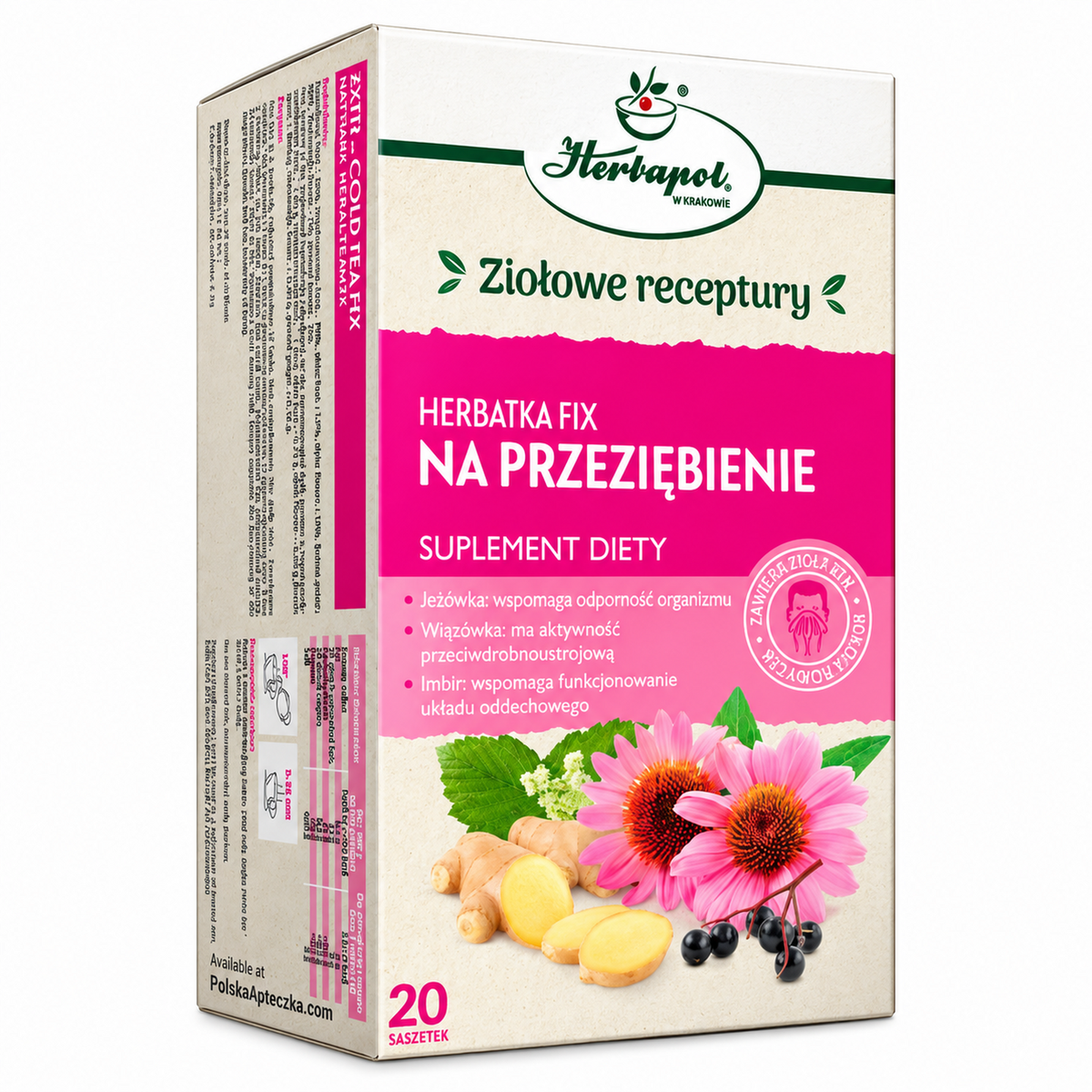 Seasonal Comfort Herbal Tea – 20 Tea Bags – Herbapol Krakow – premium product photo