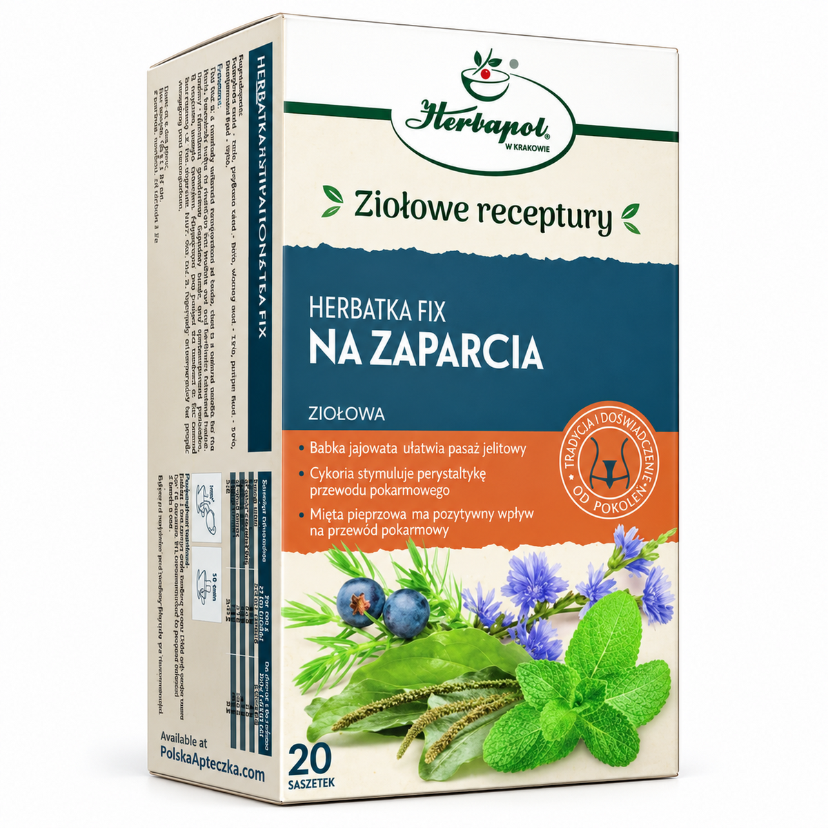 Bowel Regularity Herbal Tea – 20 Tea Bags – Herbapol Krakow – premium product photo