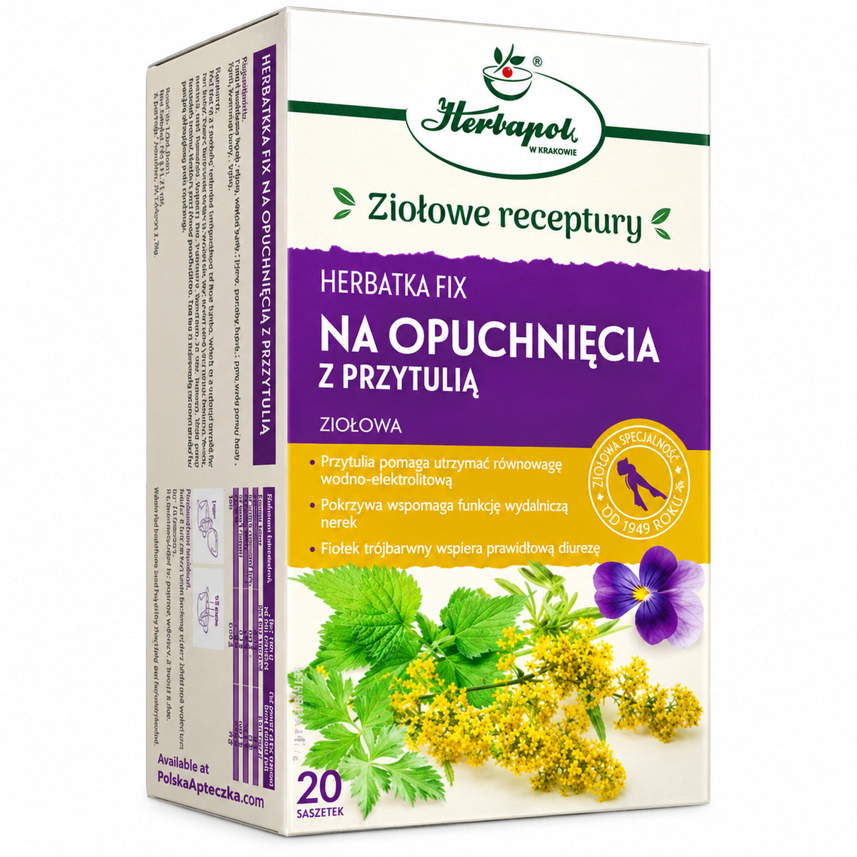 Lady's Bedstraw Herbal Tea – 20 Tea Bags – Herbapol Krakow – premium hero image
