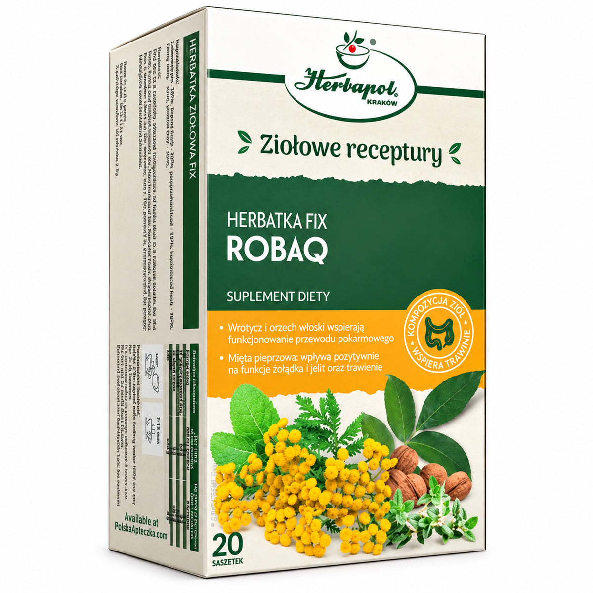Wormwood and Tansy Herbal Tea – 20 Tea Bags – Herbapol Krakow – premium hero image