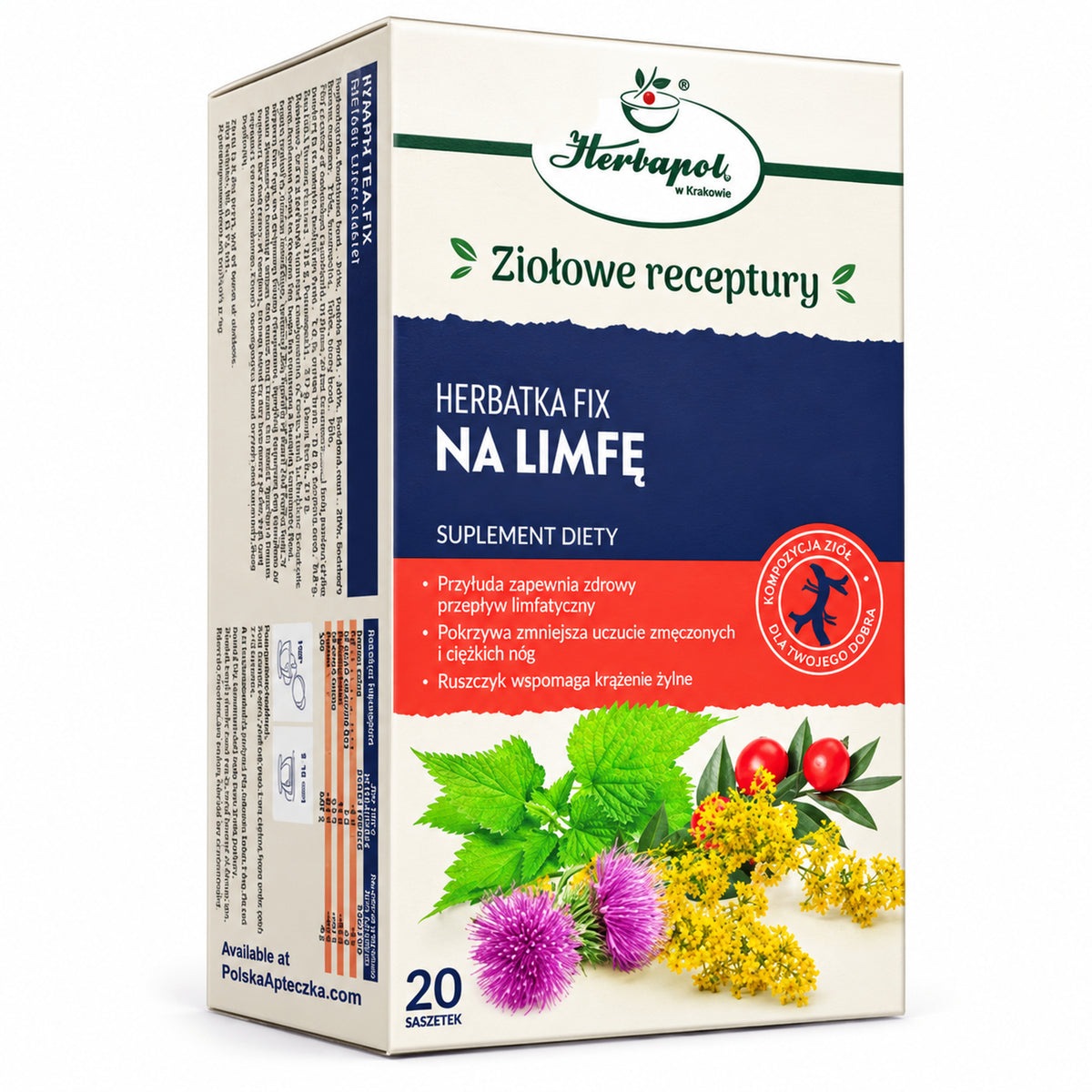 Lymphatic Support Herbal Tea – 20 Tea Bags – Herbapol Krakow – premium hero image