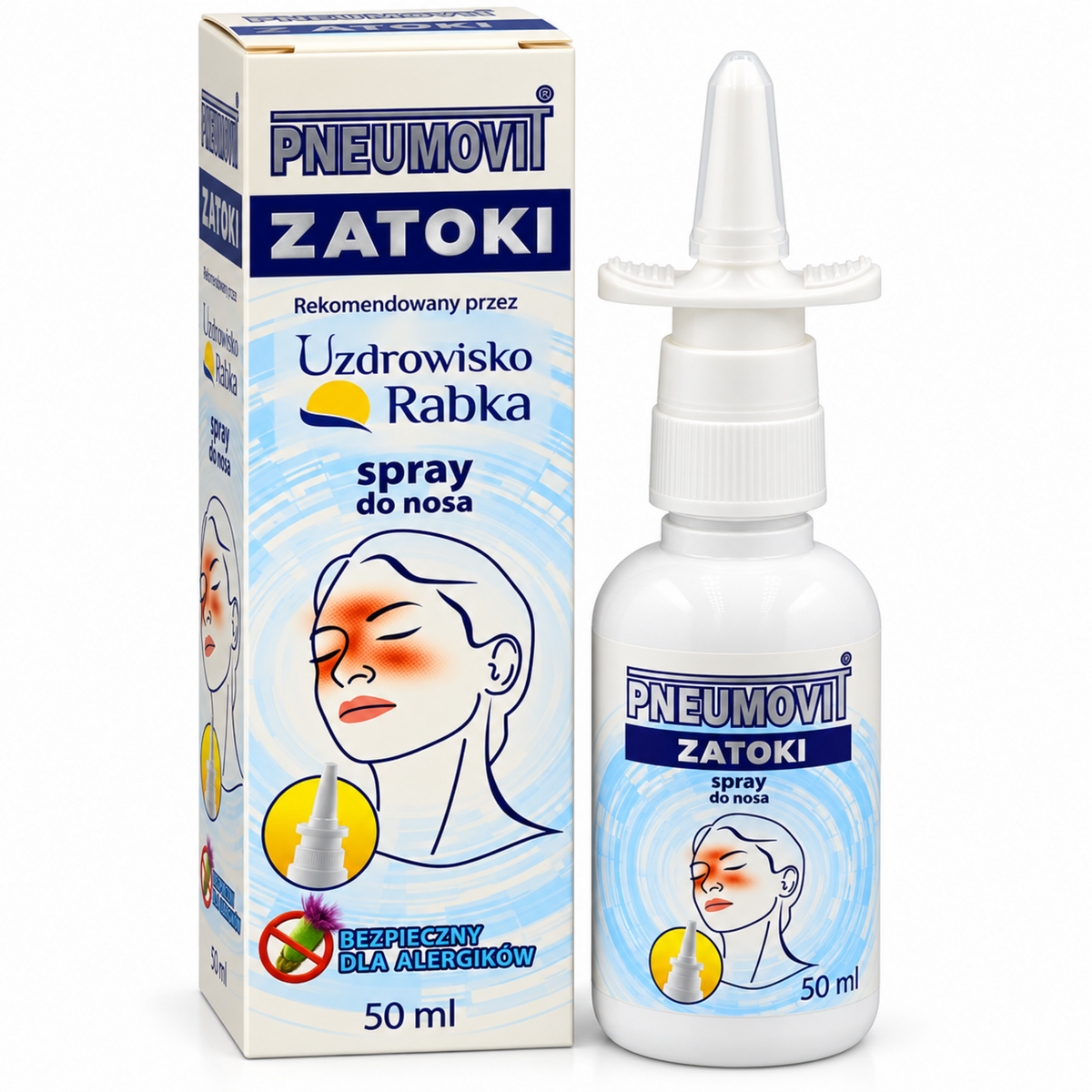 Pneumovit Zatoki Hypertonic Nasal Spray, 50 ml – Gorvita | Pneumovit Zatoki, hipertoniczny spray do nosa, 50 ml – Gorvita