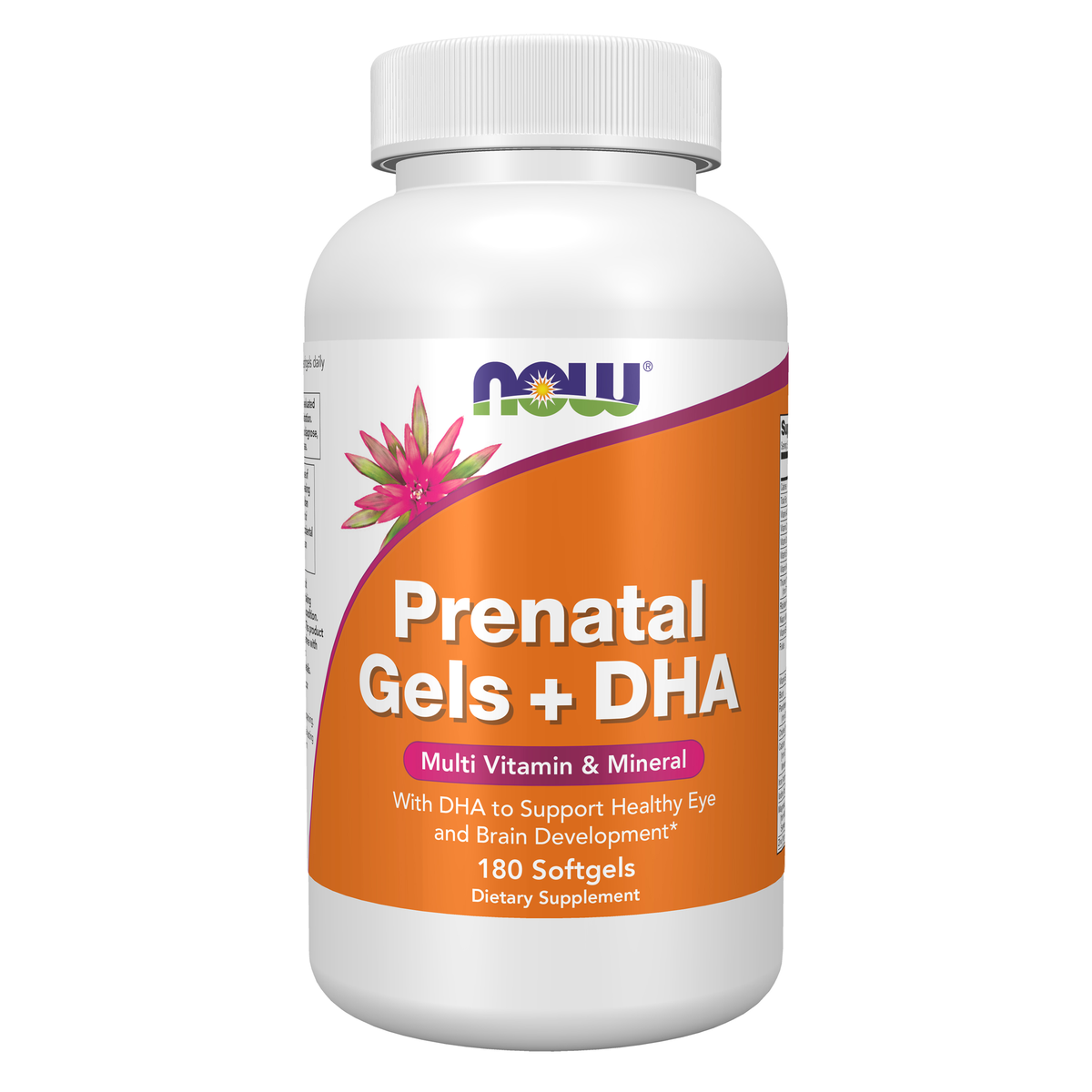 NOW Foods Prenatal Gels + DHA - 180 Softgels / formuła prenatalna + DHA - 180 kapsułek miękkich