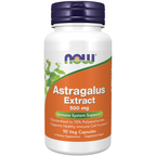 NOW Foods Astragalus Extract 500 mg - 90 Veg Capsules / traganek ekstrakt 500 mg - 90 kapsułek roślinnych