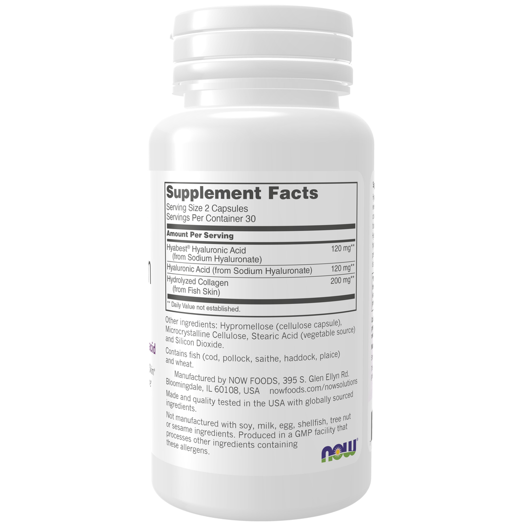 NOW Foods Hydration Rescue - 60 Capsules – Right label / Etykieta producenta