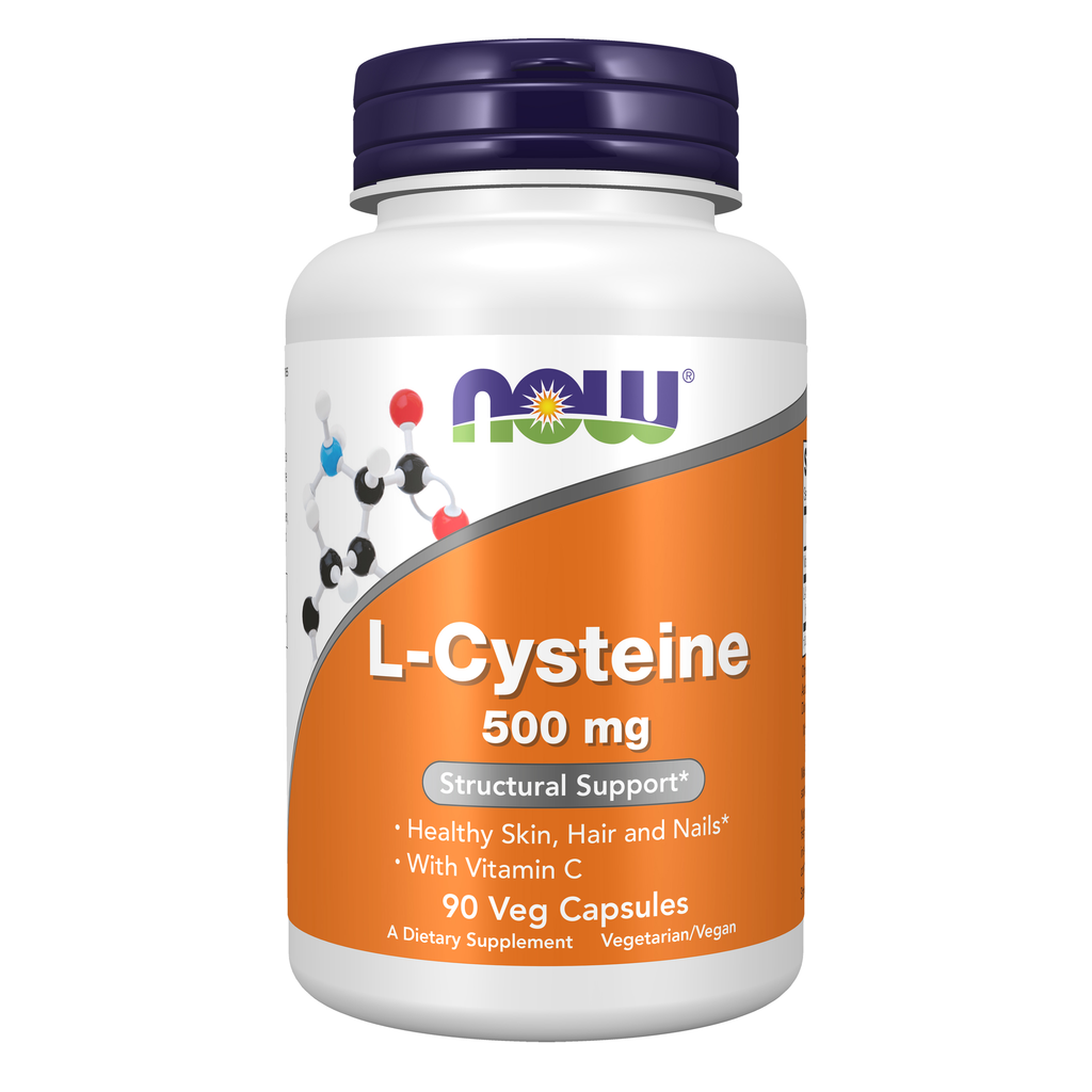 NOW Foods L-Cysteine 500 mg - 90 Veg Capsules / L-Cysteine 500 mg - 90 kapsułek roślinnych