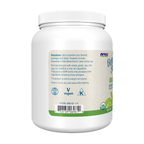 NOW Foods BetterStevia® Extract Powder, Organic - 1 lb. – Left label / Etykieta producenta