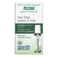 NOW Foods Tea Tree Essential Oil Blend, Organic Roll-On - 10 mL / drzewo herbaciane mieszanka olejków eterycznych, produkt ekologiczny Roll-On - 10 mL