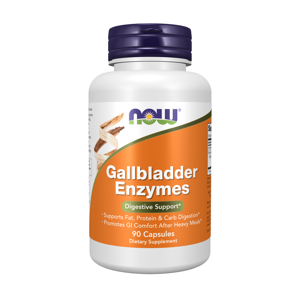 NOW Foods Gallbladder Enzymes - 90 Veg Capsules / Gallbladder enzymy - 90 kapsułek roślinnych