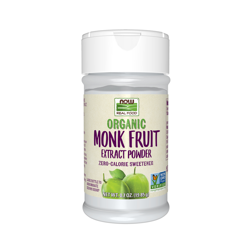NOW Foods Monk Fruit Extract, Organic Powder - 0.7 oz. / owoc mnicha ekstrakt, produkt ekologiczny proszek - 0.7 oz.