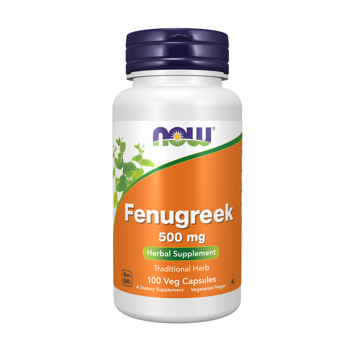 NOW Foods Fenugreek 500 mg - 100 Veg Capsules / kozieradka 500 mg - 100 kapsułek roślinnych