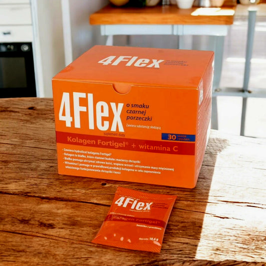 4Flex Collagen Fortigel + Vitamin C – 30 sachets for joint, cartilage, and bone support