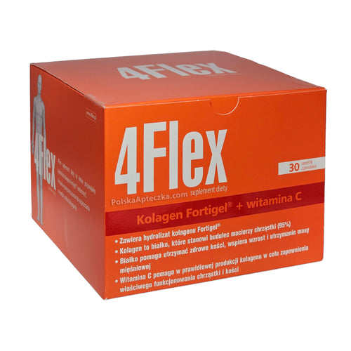 4Flex Collagen Fortigel + Vitamin C – 30 sachets for joint, cartilage, and bone support