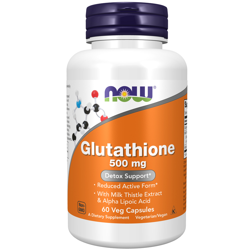 NOW Foods Glutathione 500 mg - 60 Veg Capsules / glutation 500 mg - 60 kapsułek roślinnych