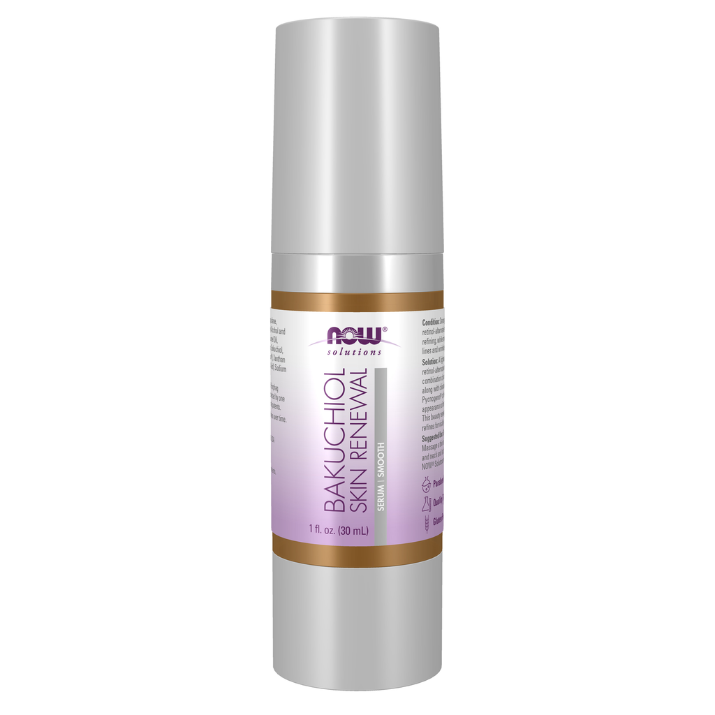 NOW Foods Bakuchiol Skin Renewal Serum - 1 fl. oz. / Bakuchiol skóra Renewal serum - 1 fl oz