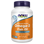 NOW Foods Omega-3 Fish Oil, Molecularly Distilled - 100 Softgels / Omega-3 olej rybi, destylowany molekularnie - 100 kapsułek miękkich
