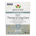 NOW Foods TLC™ Throat & Lung Care Tea - 24 Tea Bags / TLC™ Throat & Lung Care herbata - 24 saszetek