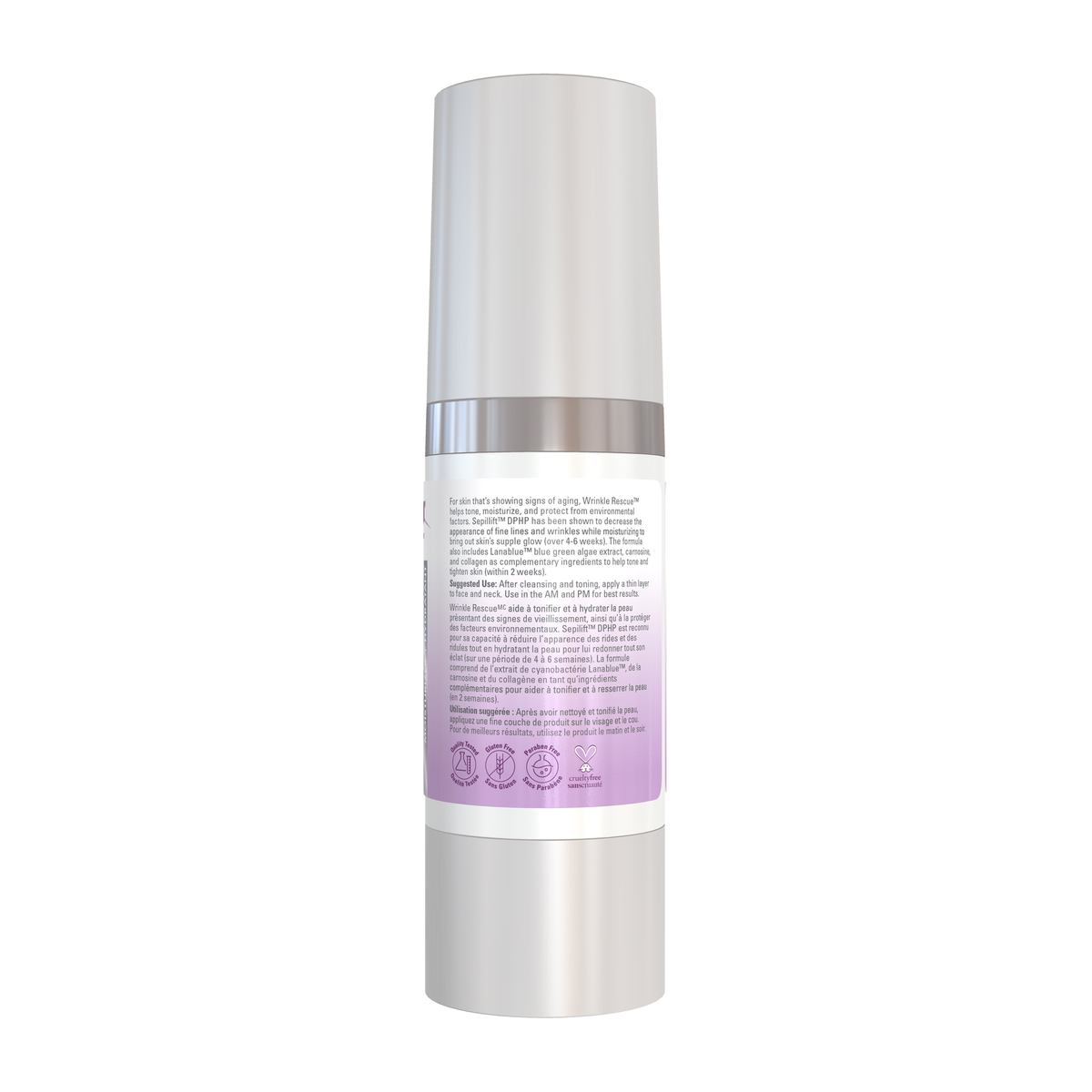NOW Foods Wrinkle Rescue™ Moisturizer - 2 oz. – Right label / Etykieta producenta