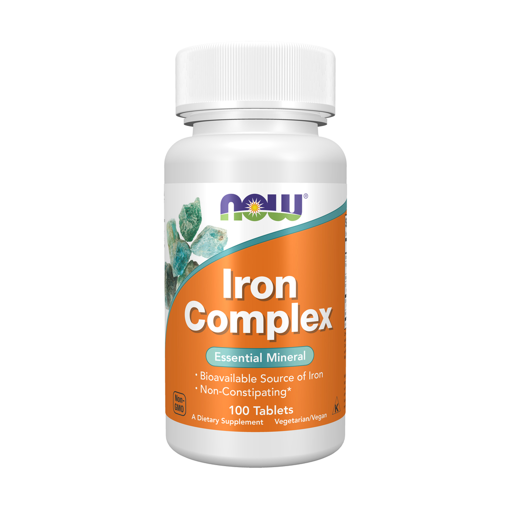 NOW Foods Iron Complex Vegetarian - 100 Tablets / żelazo kompleks wegetariański - 100 tabletek