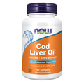 NOW Foods Cod Liver Oil, Extra Strength 1,000 mg - 90 Softgels / tran, zwiększona moc 1,000 mg - 90 kapsułek miękkich