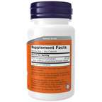 NOW Foods 5-HTP 50 mg - 30 Veg Capsules – Label details / Etykieta producenta