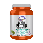 NOW Foods Whey Protein with Matcha Powder - 2 lbs. / białko serwatkowe z Matcha proszek - 2 lb