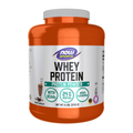 NOW Foods Whey Protein, Creamy Chocolate Powder - 6 lbs. / białko serwatkowe, kremowa czekolada proszek - 6 lb