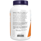 NOW Foods GABA 750 mg - 200 Veg Capsules – Label details / Etykieta producenta